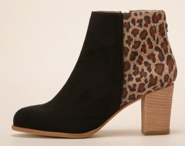 leopard vegan boots